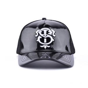 Premium Gorras 3d Logo Truckers Caps pu Leather Custom cappelli da camionista con ricamo di alta qualità