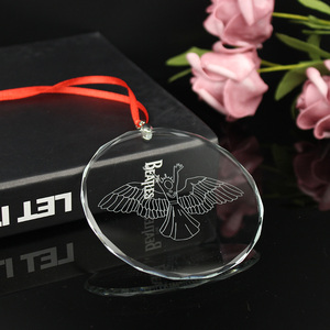 Grandi Offerte 2026 Ornamento in Vetro Piatto Circolare da 3 Pollici Personalizzato per Decorazione Albero <span class=keywords><strong>di</strong></span> Natale - Product Image 4