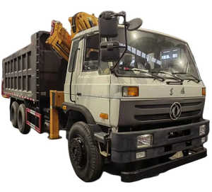 Dongfeng 6X4 12 tonnes Grue hydraulique mobile pour camion Fourgon spécial Boîte à benne basculante lourde Grue montée sur flèche Cargo Camion à plat - Product Image 5