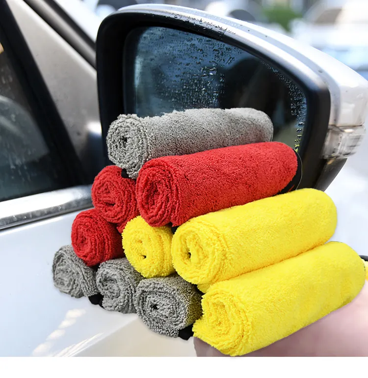 Serviette en microfibre chiffon de nettoyage en gros serviette de lavage de voiture 36 pièces pack serviette de nettoyage de voiture en microfibre personnalisée