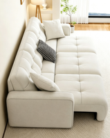 Multifunktionales Klappbares Stoffsofa mit Abnehmbarem Bezug für Wohnzimmer und Apartment