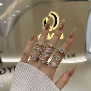 Dylam Infinity Love High Jewelry 925 <b>Silver</b> 6*8mm 2.0ct <b>Emerald</b> Cut Moissanite Stone Diamond Women Wedding Promise Bridal <b>Ring</b> - Product Image 2