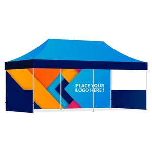 Biểu Tượng Tùy Chỉnh Nhiệm Vụ Nặng Nề Ez 3X6M 10 * 20ft PVC Tán Vải Bên Tường Di Động Gazebo Teepee Lều Cho Ngoài Trời Triển lãm Pop - Product Image 4