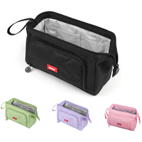 Étui à crayons super grand avec fermeture éclair personnalisée, fonctionnement fluide, étui à stylos scolaire, pochette, organisateur de papeterie, calendrier