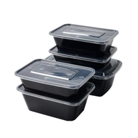 Récipient alimentaire PP personnalisé Boîte à lunch jetable en plastique PP micro-ondable Récipient alimentaire en plastique