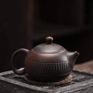 เครื่องปั้นดินเผาสีม่วง Xi Shi หม้อ,มีดกระโดดทำมือสไตล์จีนเคลือบเงาเซรามิกกังฟูกาน้ำชาอุปกรณ์ทำชา - Product Image 3