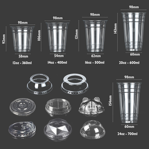 Taza de plástico transparente desechable personalizada para mascotas, batido, postre, helado, taza fría de plástico - Product Image 6