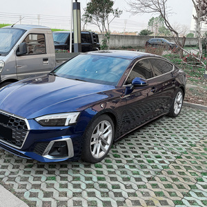 Amp-Z Side Skirts Piano Black Carbon Fiber Texture For Audi A5 S5 F5 Sportback 2021-24 Matte Finish Body Kit - Product Image 3