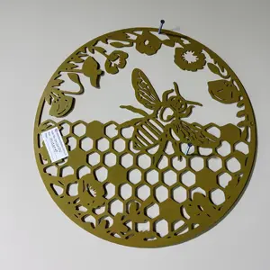 Modern elegant decoration golden butterfly dragonfly bee minimalist amazing fine metal wall decor