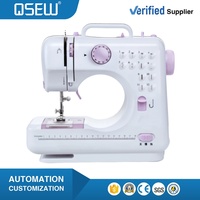 Machine à coudre électrique multifonction QS-55JF pour la fabrication de perruques, 12 types de points, micro-machine à coudre pour perruques, 220V