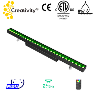 Lámpara de Pared LED RGBW con Control Inteligente <span class=keywords><strong>Casambi</strong></span> ETL <span class=keywords><strong>DMX</strong></span>, Iluminación Arquitectónica LED RGB para Exteriores IP67 para Edificios - Product Image 3
