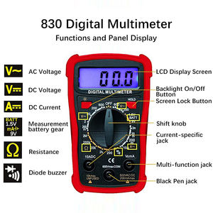 <span class=keywords><strong>830</strong></span> Hoge Precisie Digitale Multimeter Met Testprobe Leidt Ac Dc Spanningsweerstand Huidige Diode Multimeter <span class=keywords><strong>Tester</strong></span> - Product Image 5