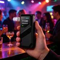 Alcoholímetro Profesional Airsense S1 con Celda de Combustible, Pantalla LCD Digital, Respuesta Rápida 0-400mg, USB Tipo-C