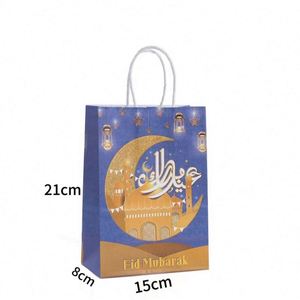 Chengrui New Moon Festival Cartoon Star Gift <b>Bag</b> Classic Style Kraft Material for Candy Birthday Castle Souvenir Wholesale - Product Image 2