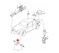 Capteur TPMS Capteur automatique Capteur de pression des pneus 4D0907275D