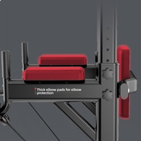 Tour de musculation KJ en métal avec station de dips et barre de traction, capacité de charge de 200 kg, pour salle de sport à domicile, équipement d'entraînement de force à hauteur réglable