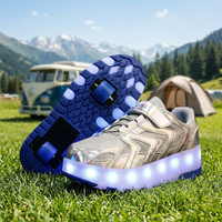 Nouvelles Chaussures à Roulettes 2026 pour Enfants, Design Tendance, Semelle de Skateboard avec Roulettes et Lumières LED, Chaussures de Roller de Course pour Enfants