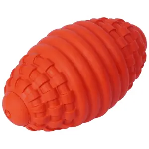 NEW Bite Resistant Chew Squeaky Pet Rubber Football Dog Toy molare theet interactive Dog Squeaky toys