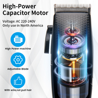 Tondeuse à cheveux électrique PRITECH à longueur réglable, moteur AC, prix bas, avec cordon