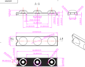 The new design DC12V 160Lumen light efficiency LED module is suitable for large-scale LED advertising light <b>boxes</b>. - Product Image 2