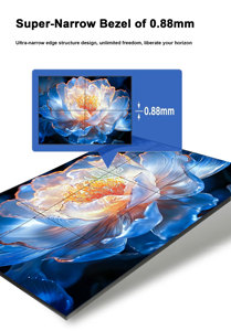 Pantalla de Video Wall de 55 Pulgadas con Bisel Estrecho de 0.88mm, Pantalla LCD para Kiosco, Pantalla Táctil Publicitaria OEM Hdfocus - Product Image 4