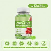 HDK OEM ODM Gommes de créatine monohydrate 1250mg à absorption élevée, véganes, 5 saveurs : cerise, mangue, pastèque, fraise, ananas
