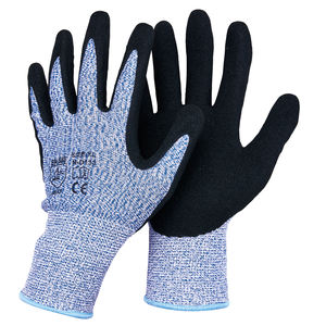 ANSI Cut Level A5 13G Guantes protectores HPPE resistentes a los cortes recubiertos de nitrilo de punto sin costuras para la construcción y la industria - Product Image 3