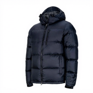 Chaqueta de Invierno para Hombre con Capucha, Acolchada, Resistente al Viento, con Cierre de Cremallera, Estilo Casual, Color Sólido, Exterior de Poliéster - Product Image 5