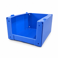 Bac de tri empilable en plastique ondulé PP Euro 600x400mm, couleur personnalisée, pour stockage en entrepôt de vêtements
