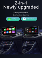 Woobobobox-Nouveau Carplay sans fil 2 en 1 et adaptateur automatique Android Verre Mini AI Box, USB/C Type Plug & Play pour voiture universelle