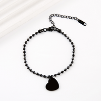 Bracelet ajustable Ywyougang à 4 tons avec pendentif cœur, fermoir mousqueton, personnalisable, empilable, bijoux de mode pour couple