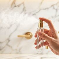 Flacon pulvérisateur d'huile essentielle vide avec logo personnalisé, 10 ml, 15 ml, en verre rectangulaire, échantillon de parfum, atomiseur rechargeable