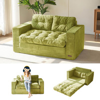 Modernes Quadratisches Modulares Dreisitzer-Stoffsofa Umweltfreundliches Ecksofa-Set Vakuumkomprimiert Einfacher Versand Wohnzimmer