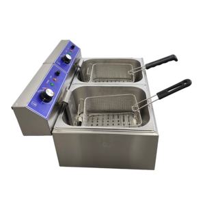 स्टेनलेस स्टील 6l डुअल टैंक इलेक्ट्रिक डीप फ्रायर के लिए इलेक्ट्रिक फ्रायर वाणिज्यिक फ्रायर चिकन फ्रेंच फ्राइज़ खानपान व्यवसाय - Product Image 6