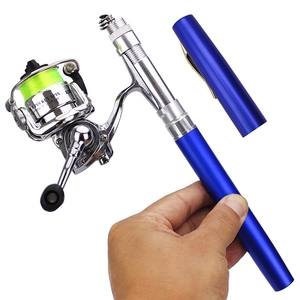 <strong>Wholesale</strong> 2 Colors Metal Handle Telescopic <strong>Pen</strong> Ice <strong>Fishing</strong> <strong>Rods</strong> with Spinning Reel Combo Set <strong>fishing</strong> <strong>rod</strong> - Product Image 2