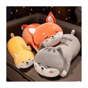 Bébé enfants jouets chat doux gros câlin oreiller en peluche dessin animé long chat dormir oreiller en peluche animal