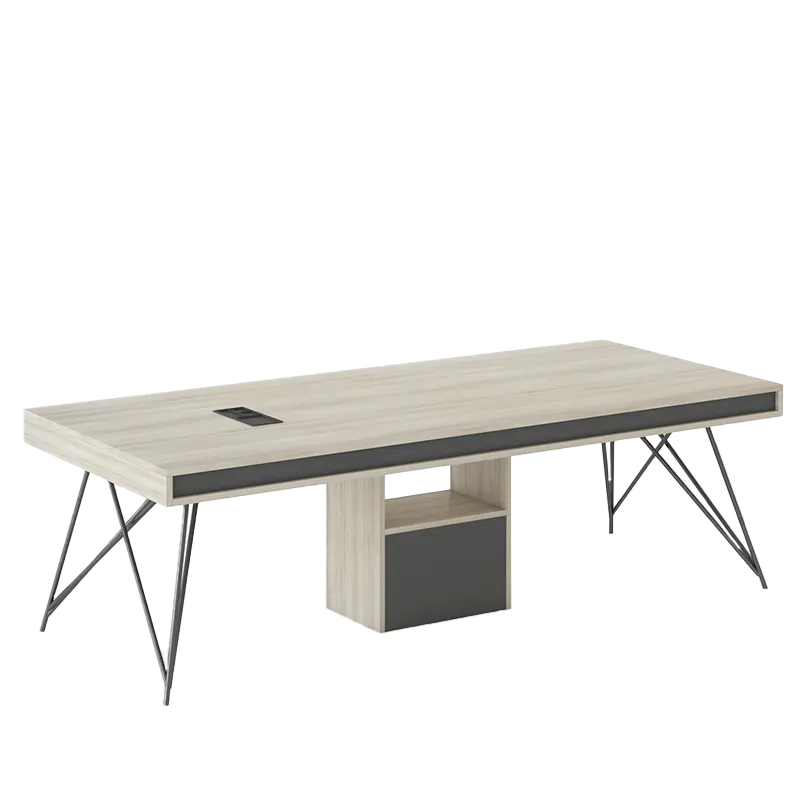โต๊ะประชุมราคาที่น่าสนใจโต๊ะประชุมชนิดใหม่โลหะเหล็กโต๊ะทำงานที่ทันสมัยโต๊ะประชุมสีขาวหรูหรา