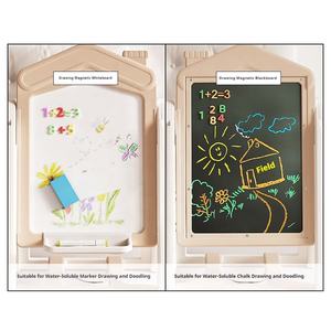 Tablero de dibujo magnético para niños de doble cara, tablero de grafiti para el hogar, pizarra de escritura para bebés - Product Image 5