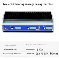 Équipement professionnel pour en-cas, machine à hot-dogs automatique électrique à rouleaux en acier inoxydable 8 16 24, machine à hot-dogs 110v 220v