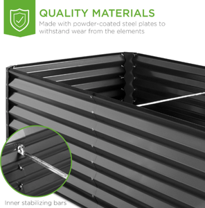 6x3x2ft Outdoor Metal <strong>Raised</strong> Garden <strong>Bed</strong> Easy Assembly Duty Metal <strong>Frame</strong> <strong>for</strong> Vegetables Flowers Herbs Customizable OEM Features - Product Image 5