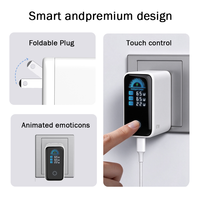Chargeur GaN TKT 67W, vente en gros d'usine, chargeur pour ordinateur portable Type C avec écran LCD intelligent, charge PD3.1 pour téléphone, station de bureau USB