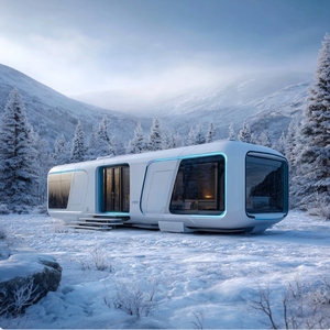 Meilleur <span class=keywords><strong>Prix</strong></span> Chambre Maison Préfabriquée Mobile Espace Capsule avec Panneau d'Énergie Solaire pour Hôtel - Product Image 1