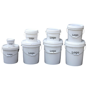Seau en plastique de <span class=keywords><strong>10</strong></span> <span class=keywords><strong>L</strong></span>, conteneur inviolable de <span class=keywords><strong>10</strong></span> <span class=keywords><strong>L</strong></span> pour diluant de peinture, lubrifiant, avec couvercle et poignée - Product Image 1
