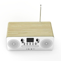 Haut-parleur Bluetooth de table TV SMJ en bois de haute qualité, son surround 3D, basses puissantes, portée sans fil de 7 m pour barre de son domestique 1