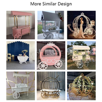 Carrito de Metal para Dulces con Ruedas para Boda, Estantes de Exhibición de Hierro para Niños, Decoración de Fiesta, Bar Dulce, Pastel, Carrito de Dulces
