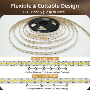 Bande lumineuse <span class=keywords><strong>LED</strong></span> flexible SMD 2835 120 <span class=keywords><strong>LED</strong></span>/M 2V 5mm 8mm largeur blanc chaud blanc naturel pour la décoration de la maison certifié CE RoHS - Product Image 4