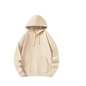 Custom 100% COTTON Plus Size men's hoodies & sweatshirts Round Neck women's hoodies men Off Shoulder Long Sleeve Blank no hood