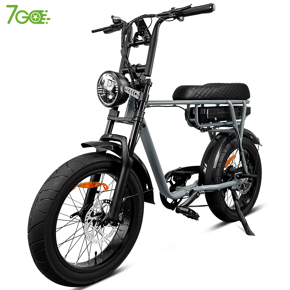 7go EB4 EB2 Vintage Design Fat Electric Bicycle - 48v 18.2ah 750W