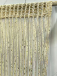 Cortina <span class=keywords><strong>de</strong></span> <span class=keywords><strong>Hilo</strong></span> Plateado Densa <span class=keywords><strong>con</strong></span> Flecos para Bodas <span class=keywords><strong>con</strong></span> Anillos para Fondo - Product Image 5