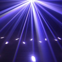 HONGHE Three Yaler Butterfly LED Wash Laser Beam Stage Equipment RGBW Bar Disco Derby Light DMX512 Control IP33 Rated 50000